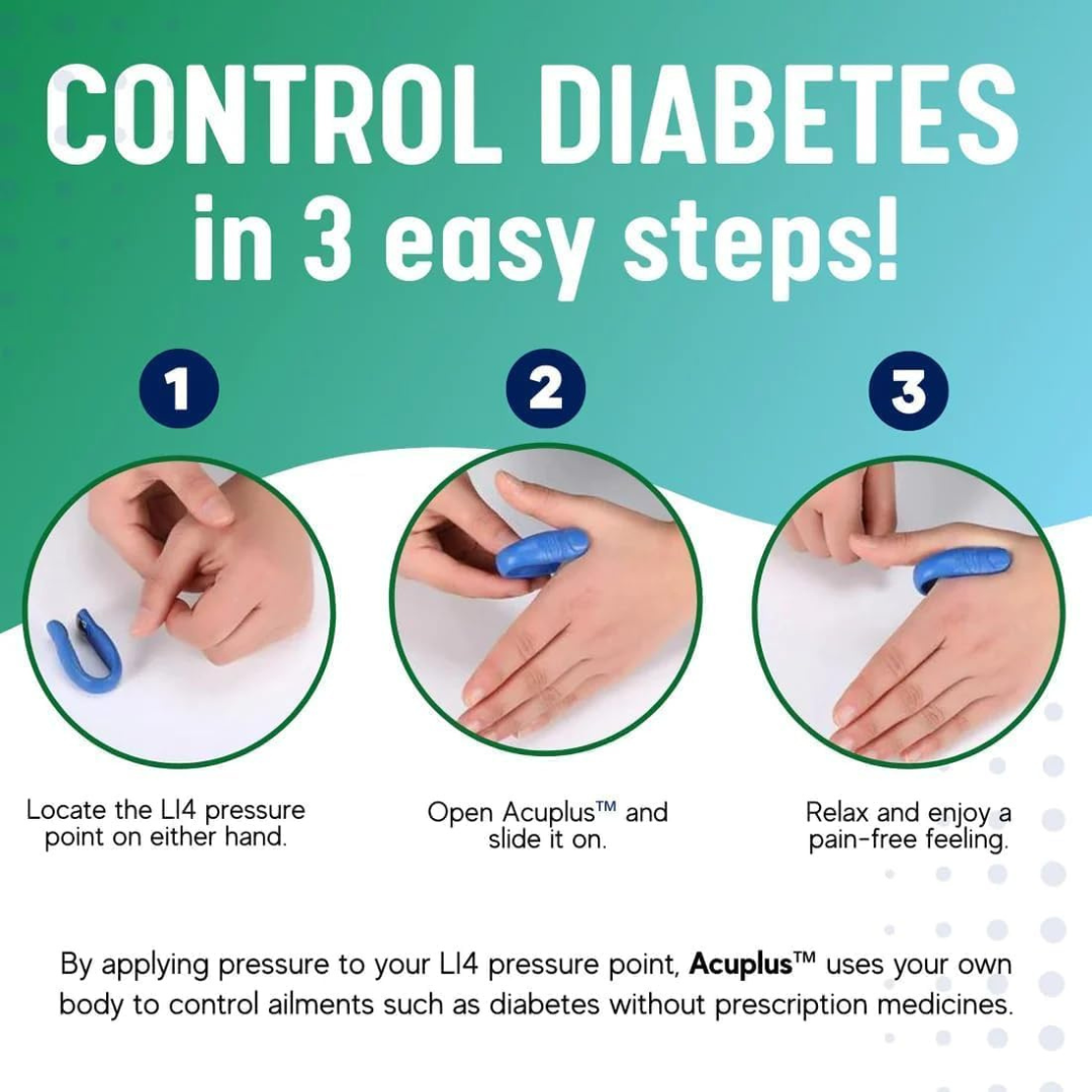 Hixideli ACU+ Sugar Control LI4 Acupressure Point Clip – Natural Blood Sugar Management
